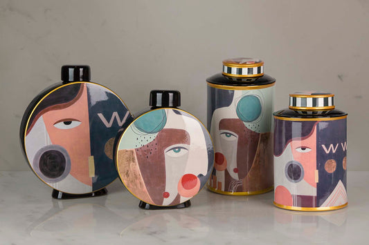 POTICHE CERAMICA CARA GRANDE