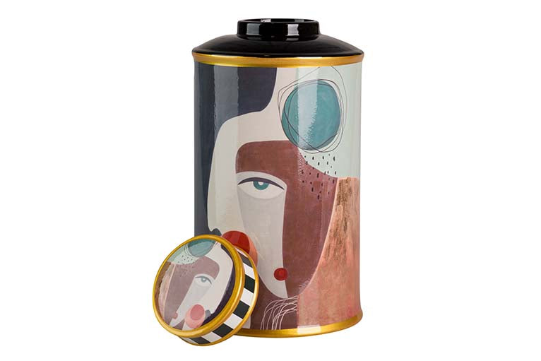 POTICHE CERAMICA CARA GRANDE