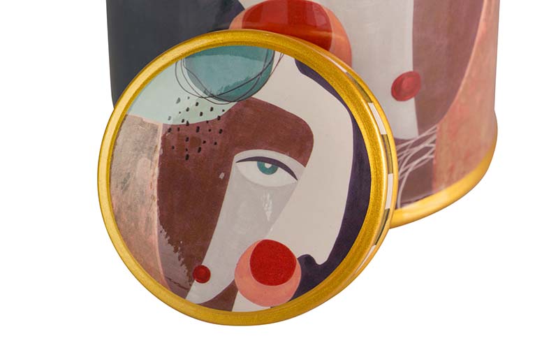 POTICHE CERAMICA CARA GRANDE