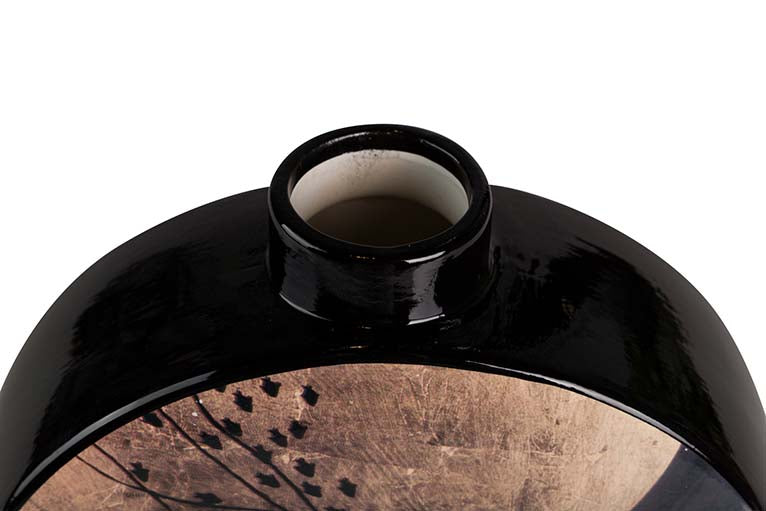 POTICHE CERAMICA DONNA CON CAPPELLO PICCOLA