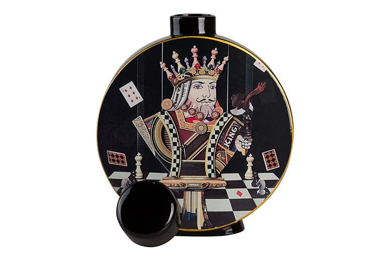 POTICHE CERAMICA SCACCHI PICCOLA