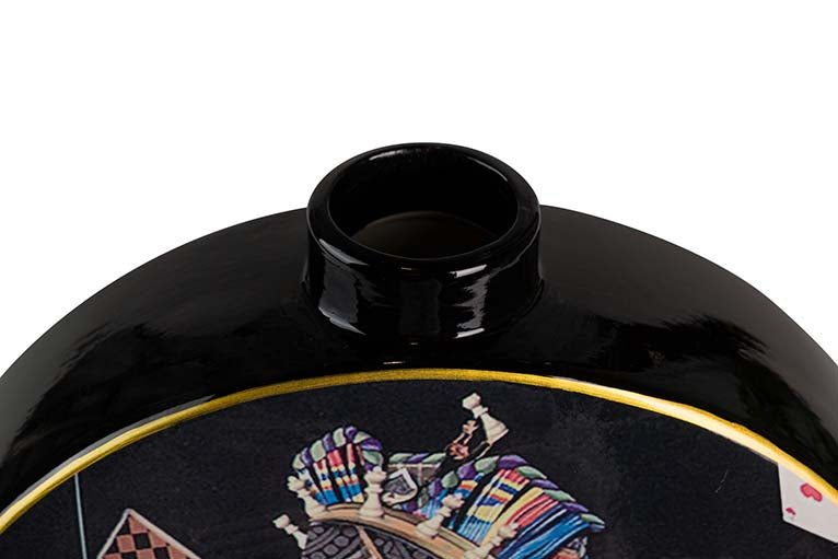 POTICHE CERAMICA SCACCHI GRANDE