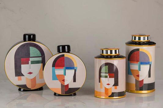 POTICHE CERAMICA CARA GRANDE