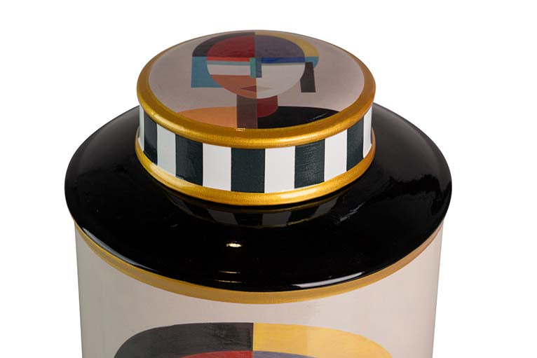 POTICHE CERAMICA CARA GRANDE