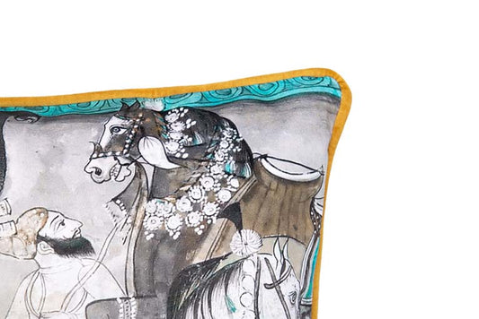 CUSCINO ELEFANTI E CAVALLI