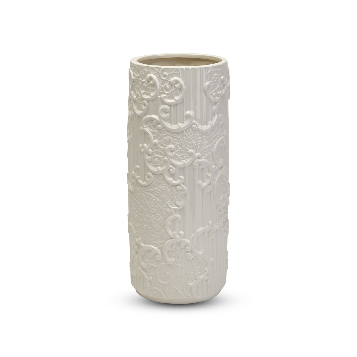 VASO CILINDRICO DENTELLE GRANDE