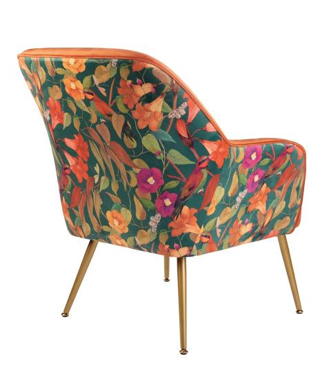 POLTRONCINA FLOREALE ARANCIONE