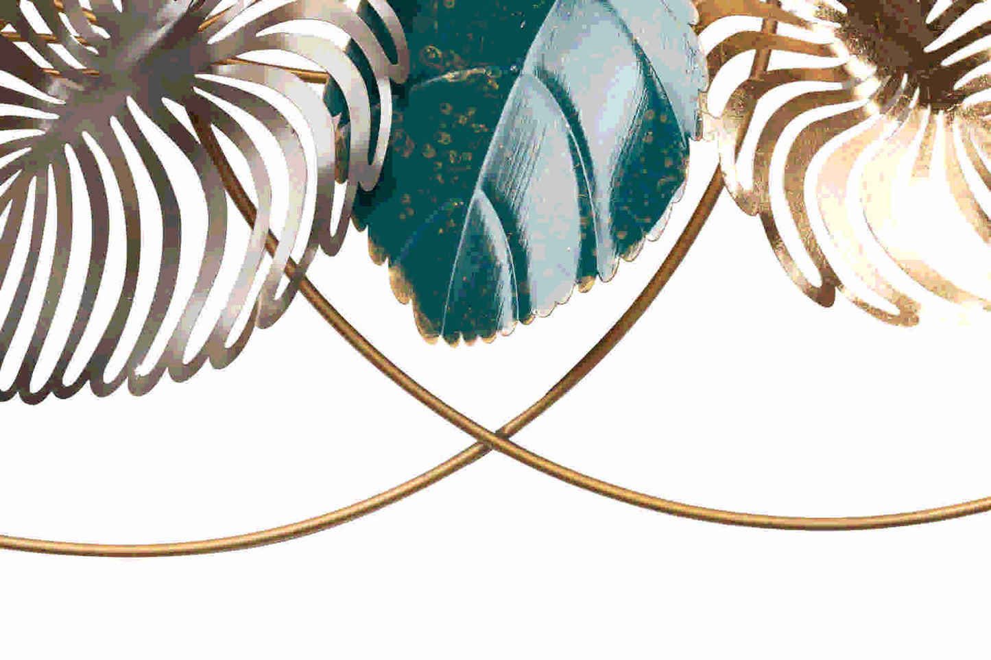 Metal figure with leaves