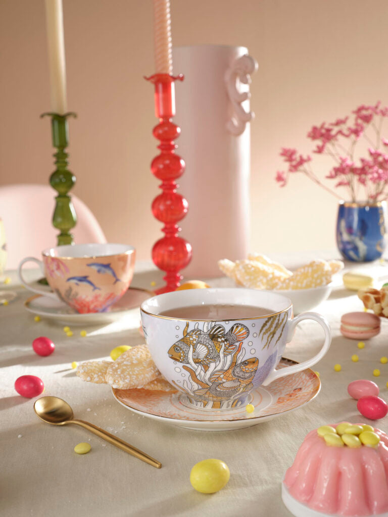 TAZZA COLAZIONE C/P TARTARUGA ANIMALIER