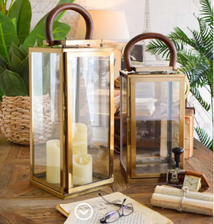 LANTERNA BRASS ANTIQUE PICCOLA