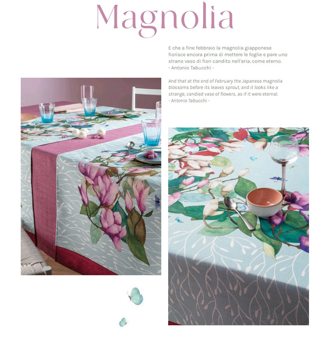 RUNNER ANTIMACCHIA - MAGNOLIA CON SCATOLA DA CONFEZIONE