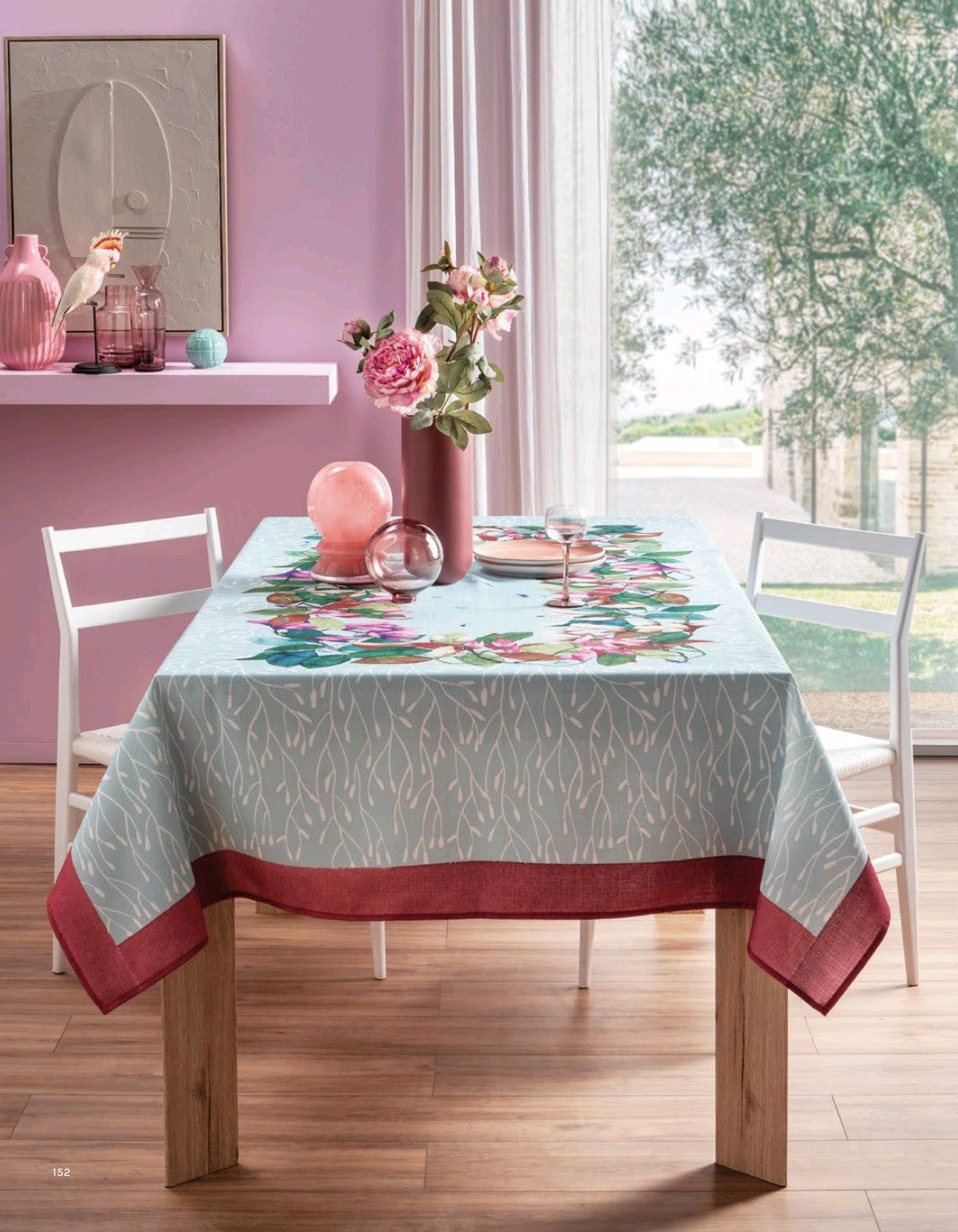 RUNNER ANTIMACCHIA - MAGNOLIA CON SCATOLA DA CONFEZIONE