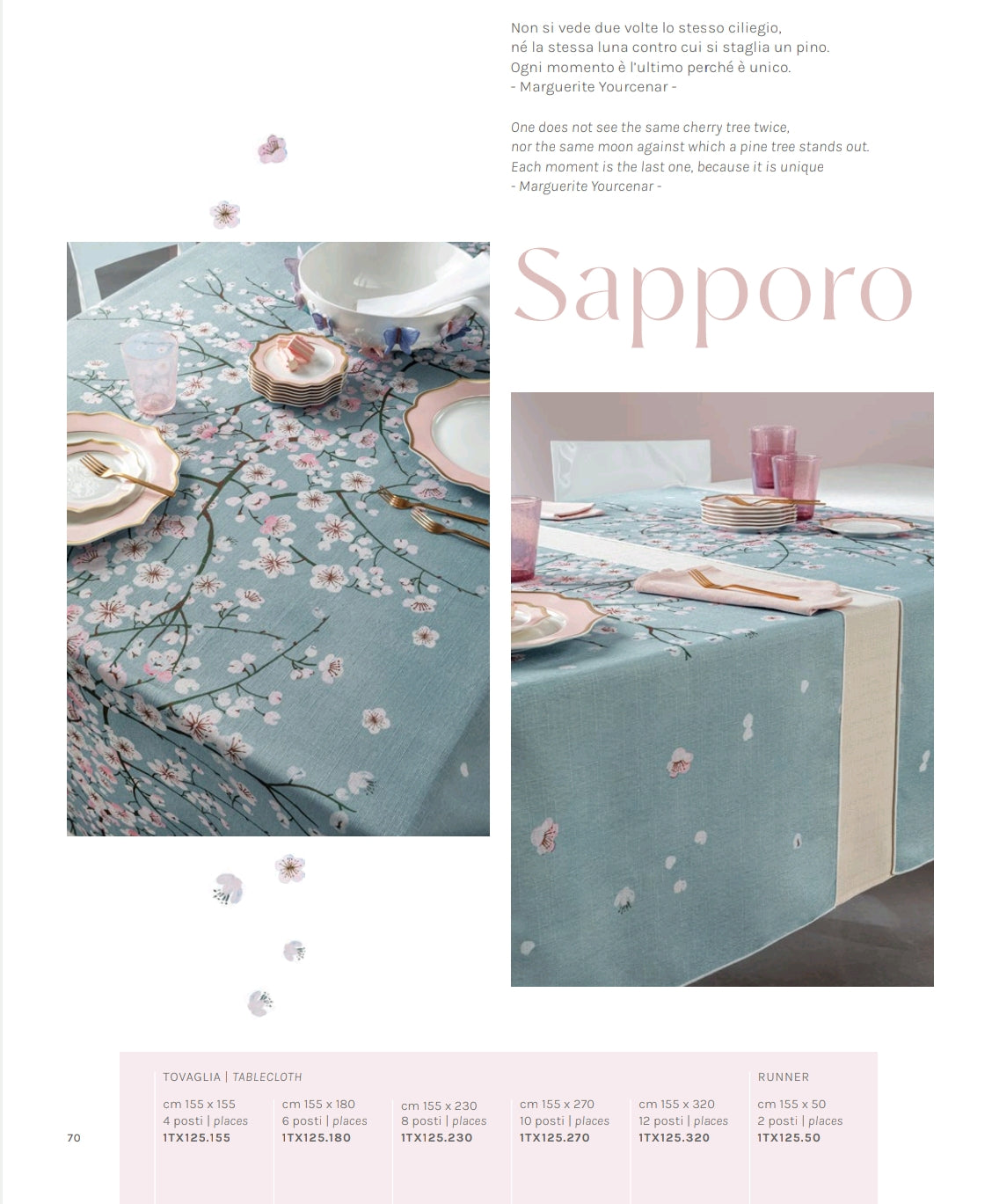 RUNNER ANTIMACCHIA - SAPPORO CON SCATOLA DA CONFEZIONE