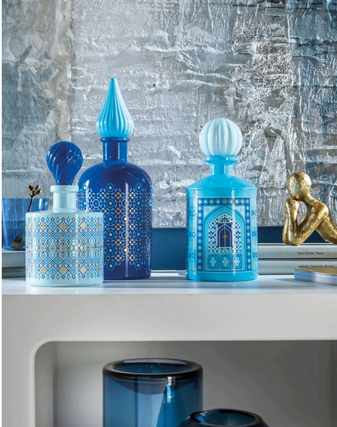 BOTTIGLIA DECORATIVA CON TAPPO 1,00Lt - SAMARCANDA