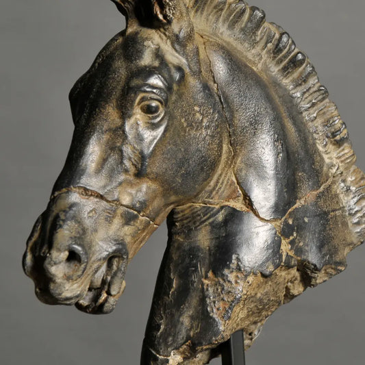 SCULTURA TESTA DI CAVALLO DI MONTI