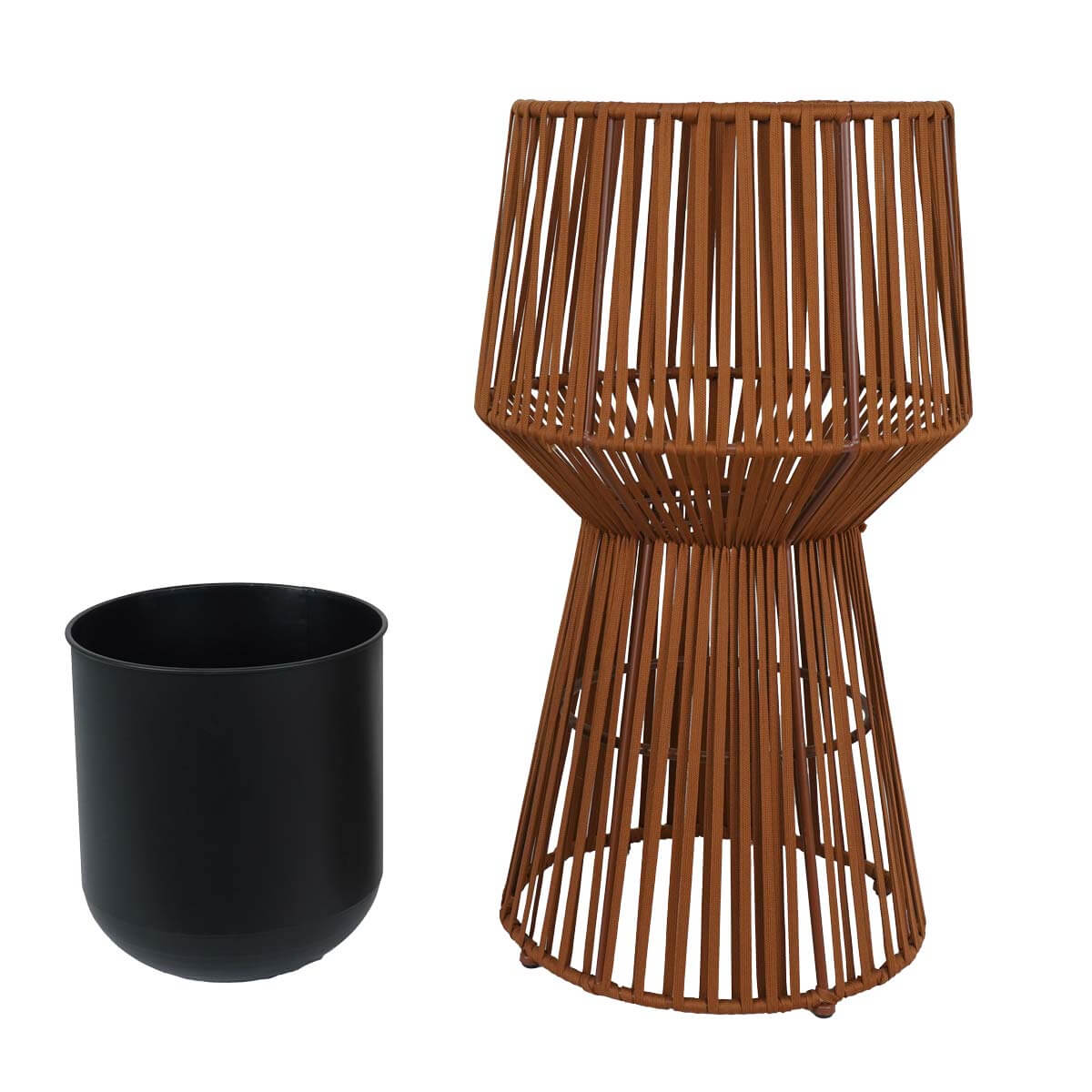 VASO CORDE MARRONE CHIARO PICCOLO