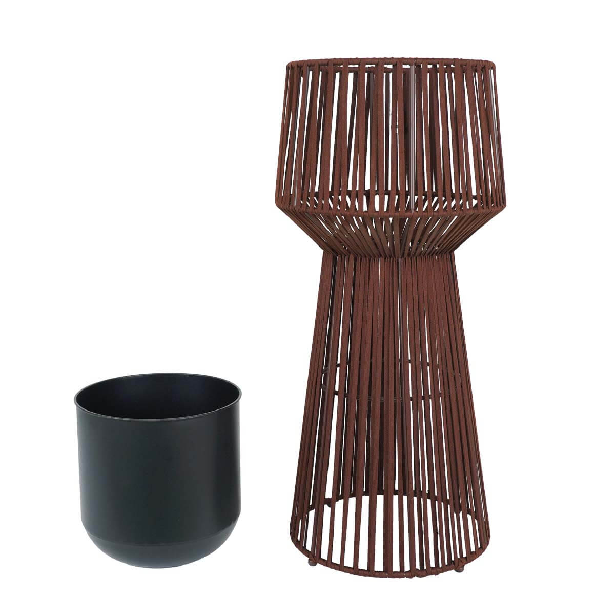 VASO CORDE MARRONE SCURO GRANDE