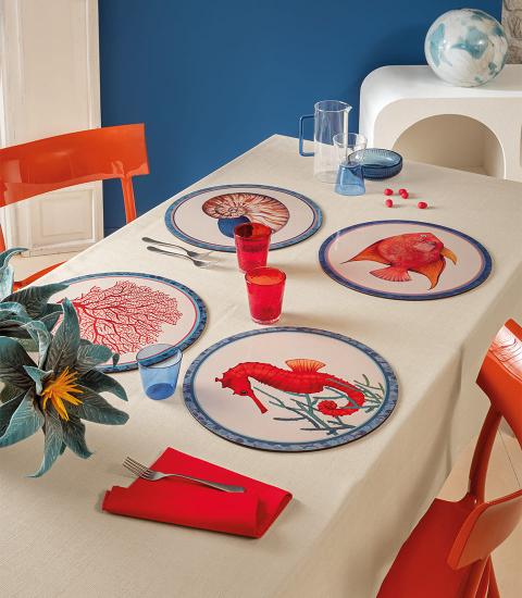 TOVAGLIETTA RIGIDA AVORIO - CAVALLUCCIO MARINO