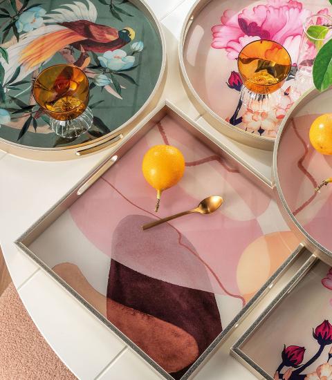 VASSOIO QUADRATO - DUNE DI SETA