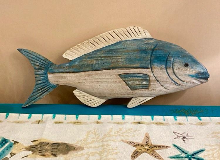 PESCE IN LEGNO A PARETE