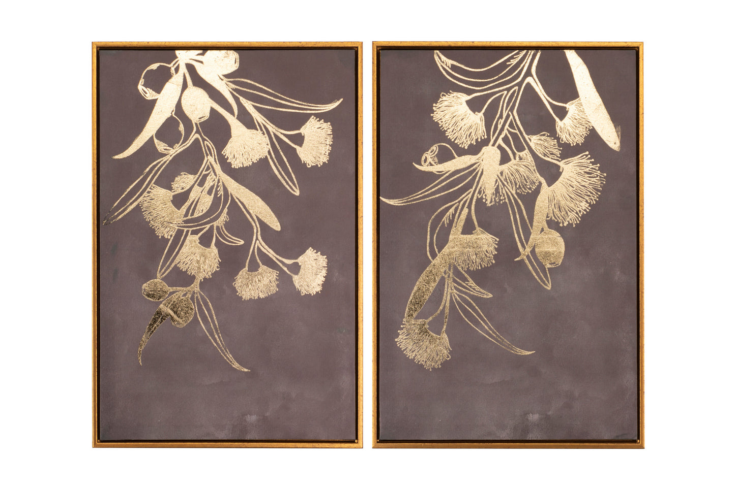 QUADRI NERI FIORI ORO