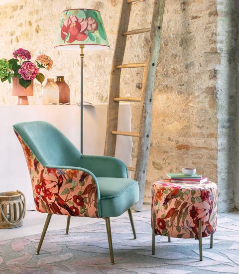POLTRONCINA TROPICALE COLORI PASTELLO