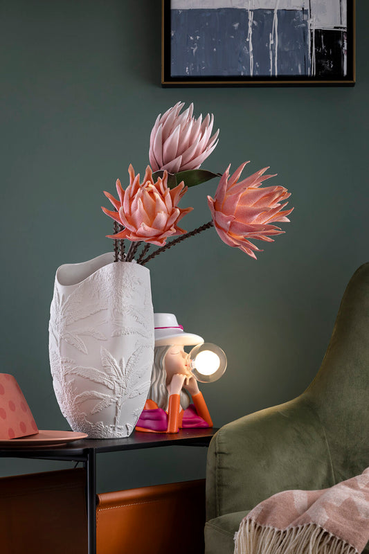 VASO RELIEF FLUSSI BIANCO