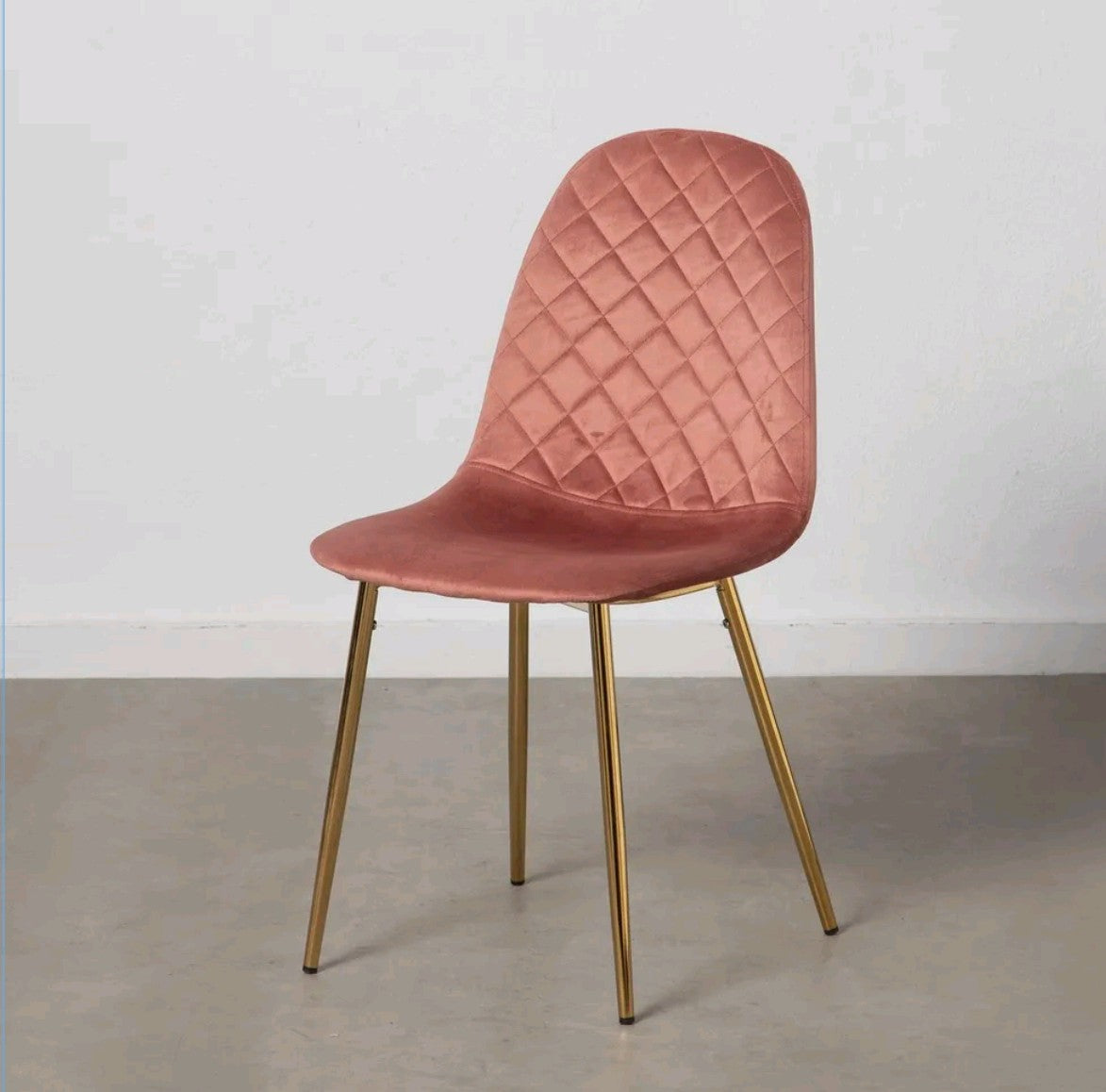 SEDIA VELLUTO ROSA