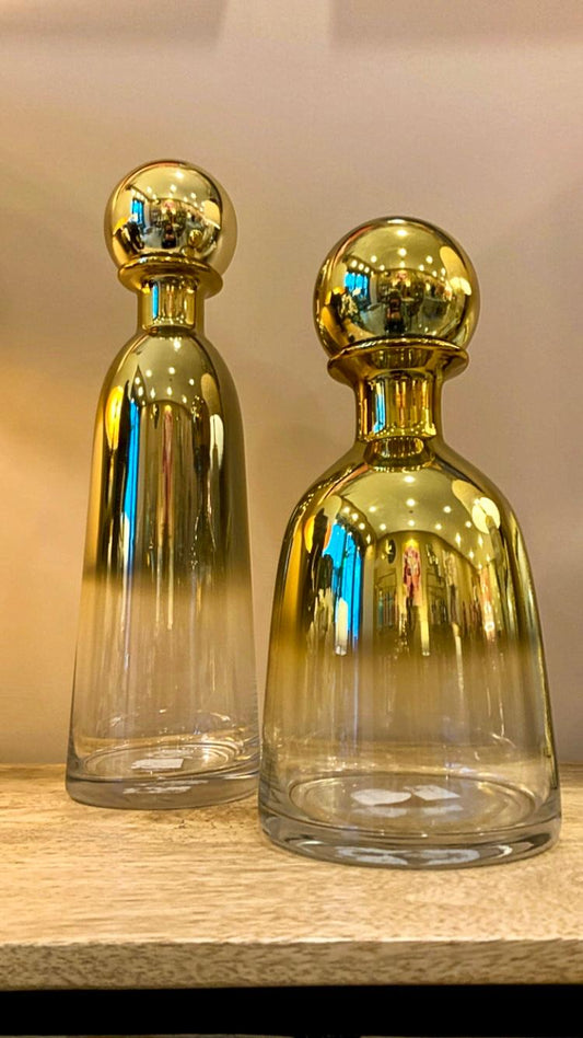 DECANTER VETRO GOLD GRANDE
