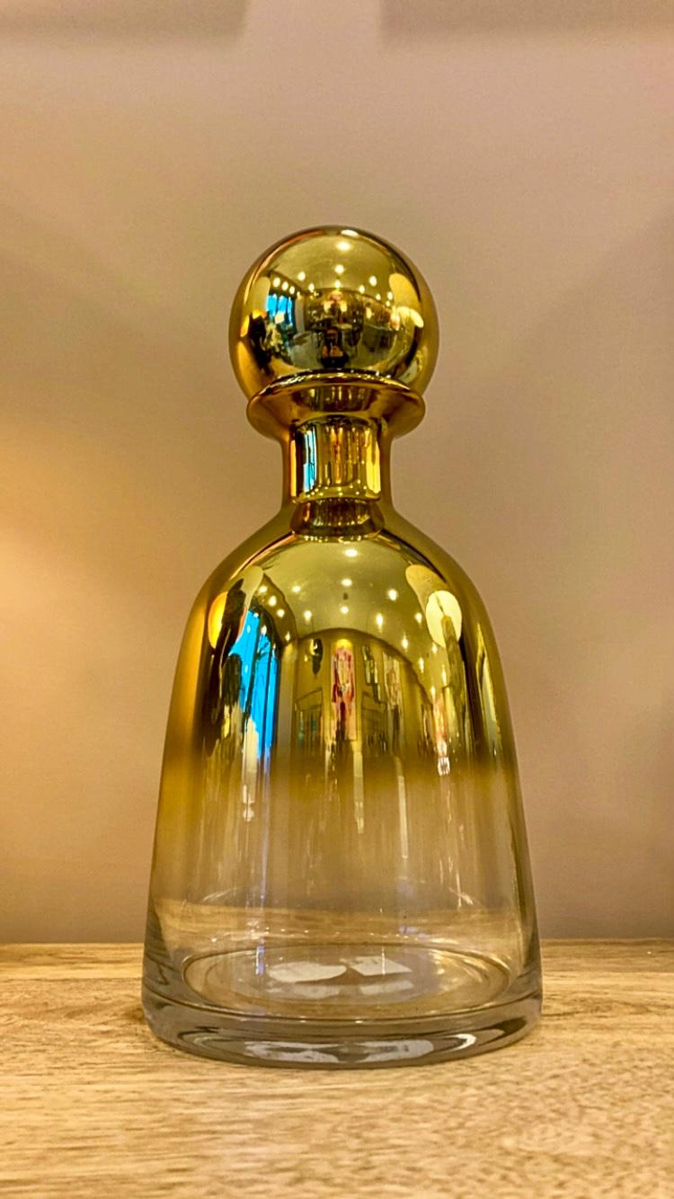 DECANTER VETRO GOLD PICCOLO