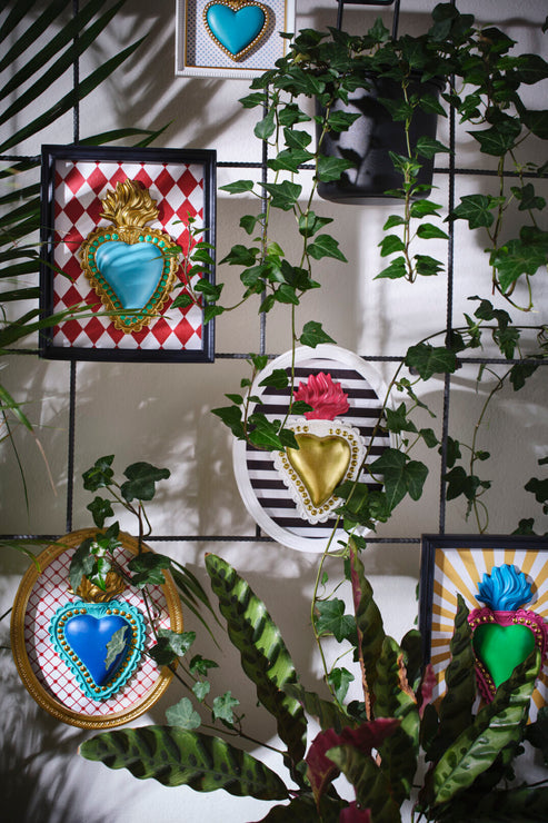 CORNICE RETTANGOLARE CUORE E ROMBI