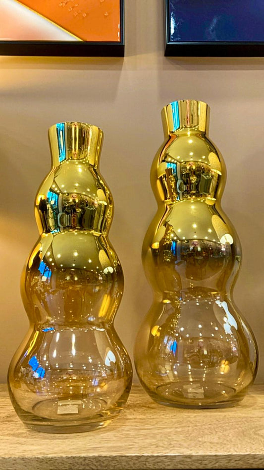 VASO VETRO GOLD PICCOLO