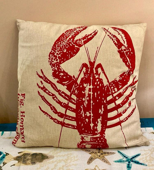 Coussin Homard Rouge