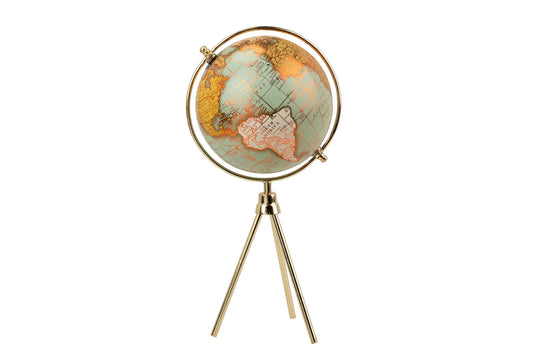 Globe sur pied de couleur pastel