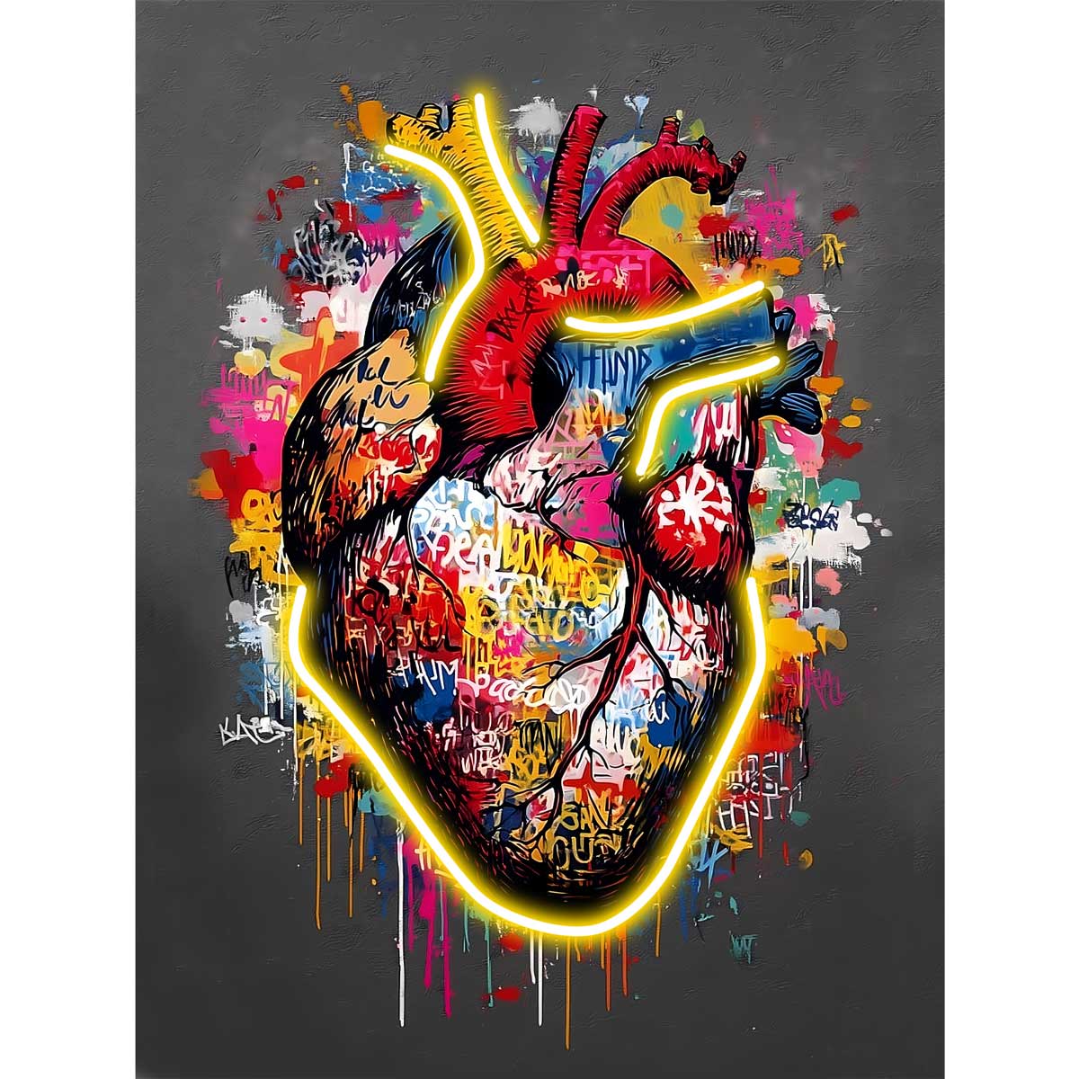 QUADRO LED HEART