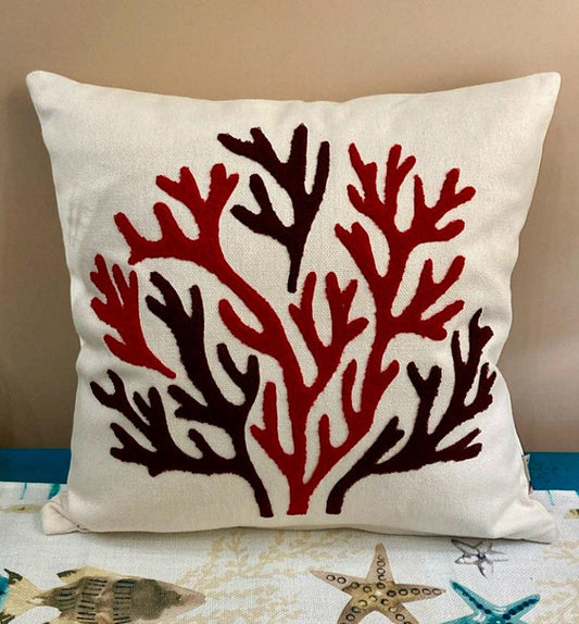 Red Coral Cushion