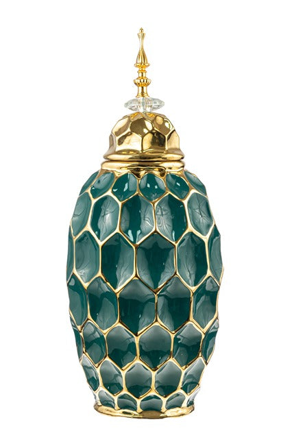 POTICHE VERDE E ORO