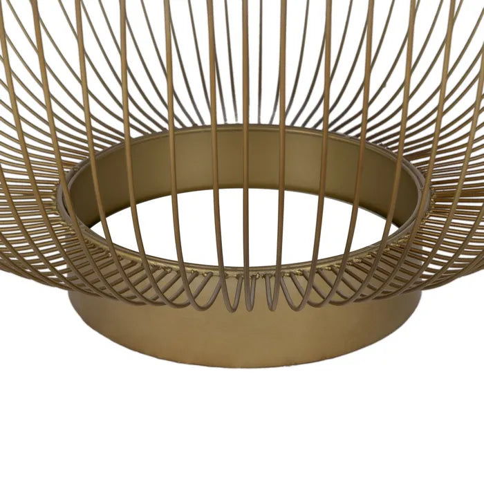 TAVOLINO DA CAFFE' ORO METALLO E CRISTALLO