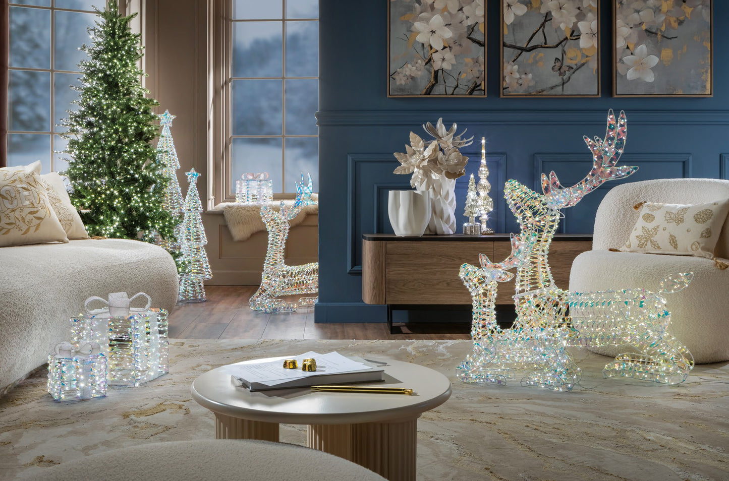 RENNE LUMINOSE - GRANDE - SOGNO D'INVERNO