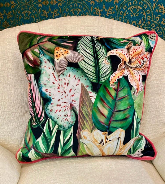 Tropical Leaves Cushion