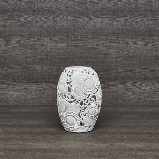 White ceramic vase