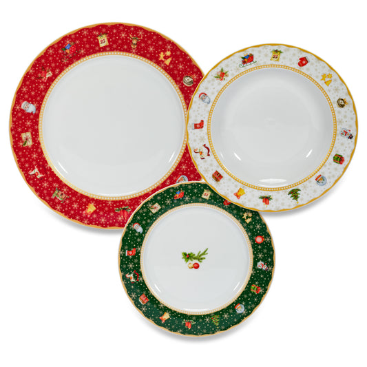 18-piece porcelain tableware set