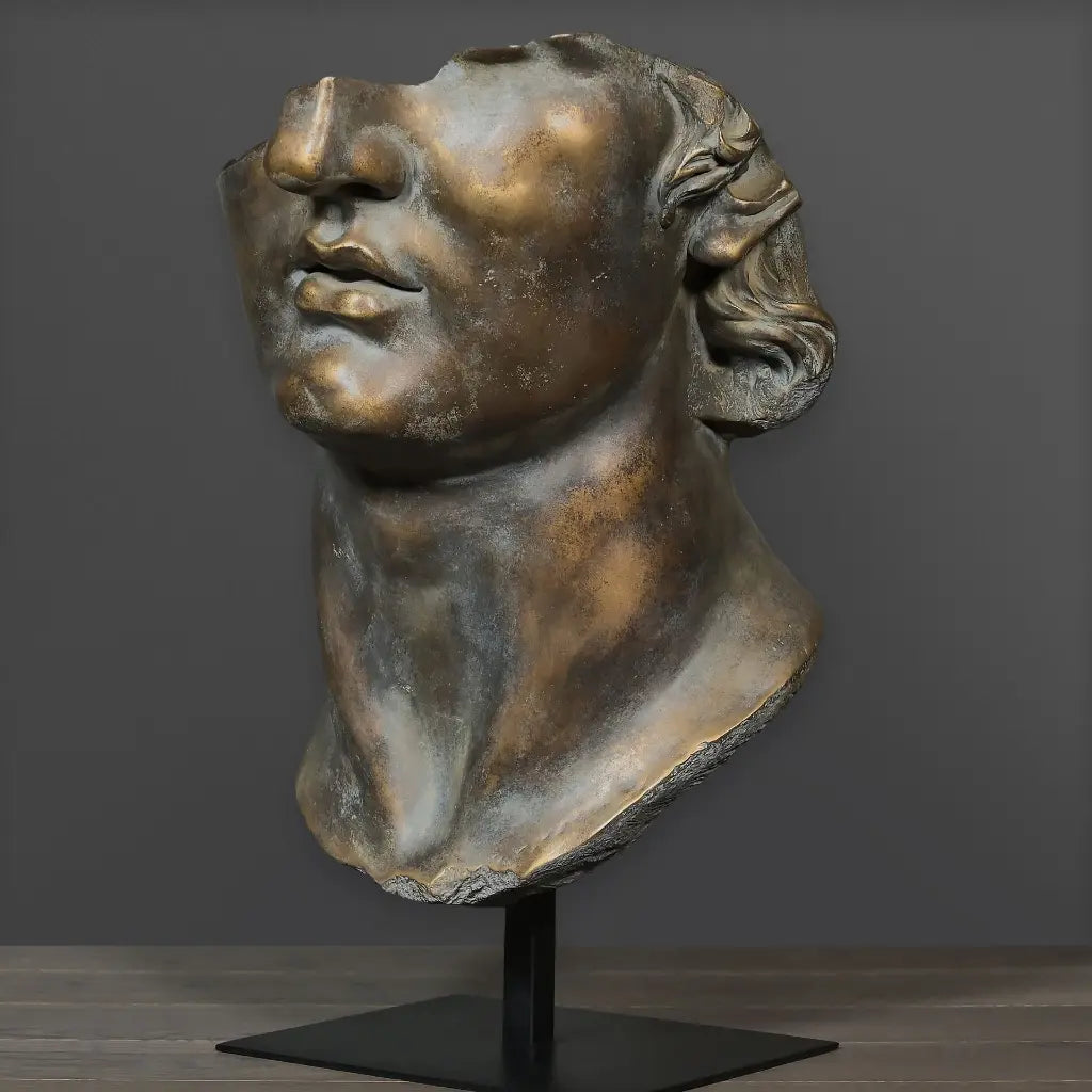 FRAMMENTO DI APOLLO BRONZO MUSEO METROPOLITAN NEW YORK