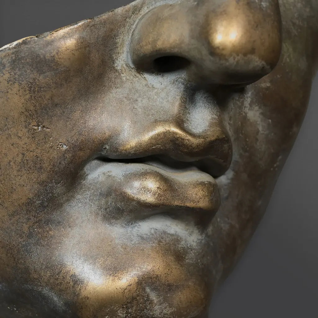 FRAMMENTO DI APOLLO BRONZO MUSEO METROPOLITAN NEW YORK