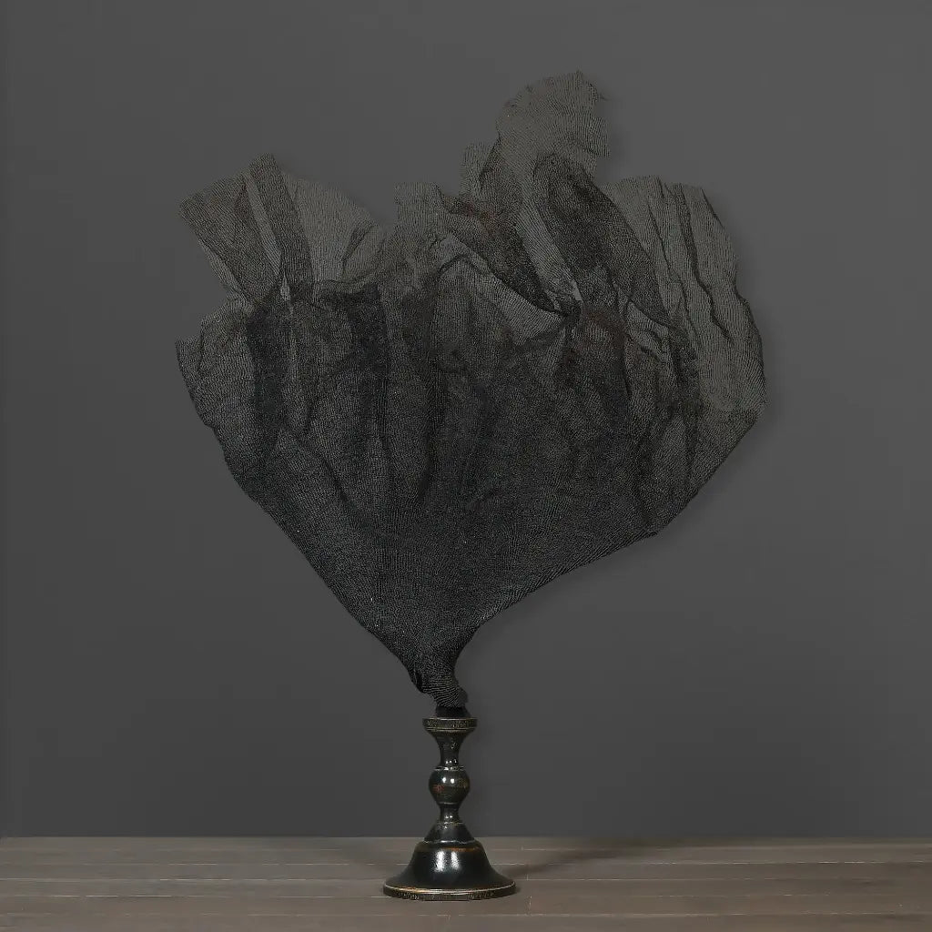 GORGONIA NERA GRANDE CON SUPPORTO