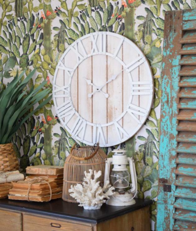 Horloge murale de style industriel