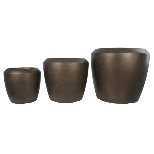 SET 3 VASI CONCHINO METAL