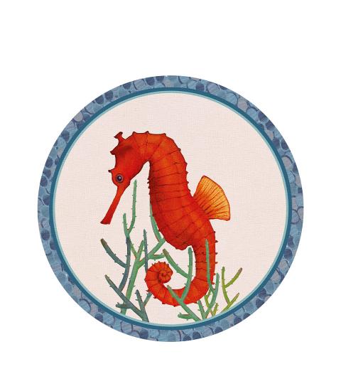 TOVAGLIETTA RIGIDA AVORIO - CAVALLUCCIO MARINO