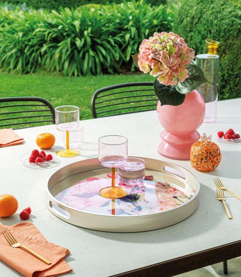 VASSOIO TONDO - DUNE DI SETA