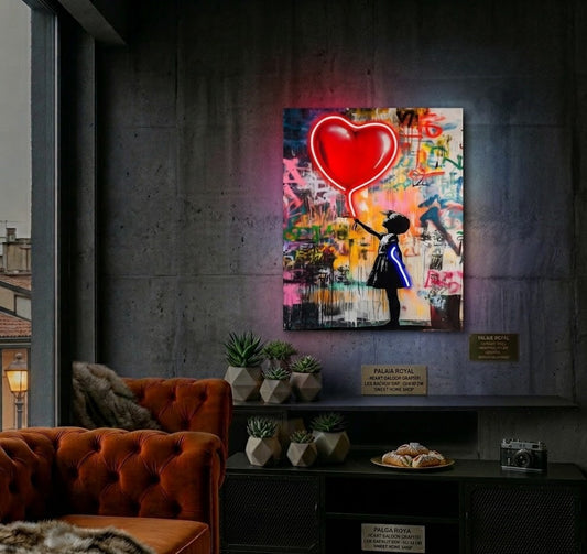 QUADRO LED HEART BALLON